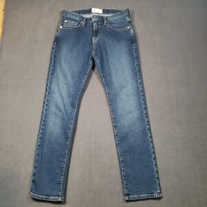 Gap Slim Fit Denim Jeans Mens 28x28 Blue‎ Resin Rinse Stretch S/706174-00